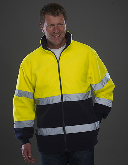 YK10B Hi-Vis 2 Bands 2-Tone Fleece Jacket