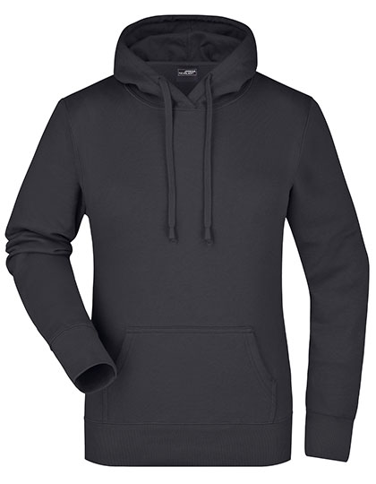 JN051 Ladies´ Hooded Sweat S / Black