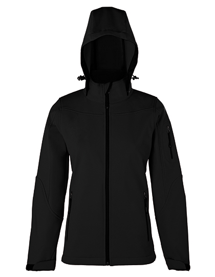 HRM1102 Women´s Hooded Soft-Shell Jacket S / Black