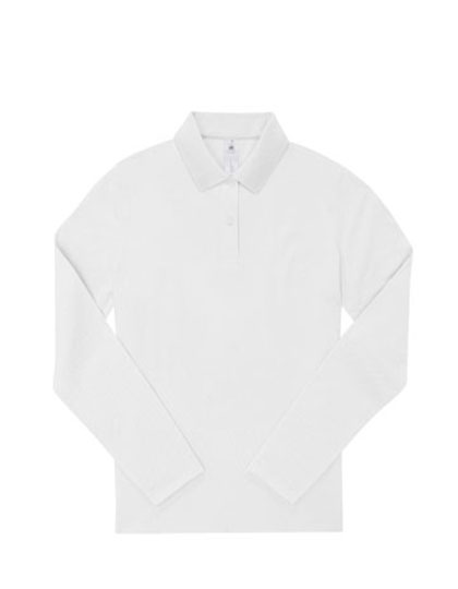 BCPW462 My Polo 180 Long Sleeve /Women XS / White