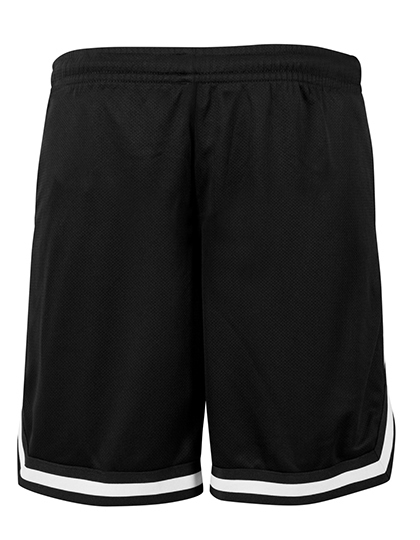 BY047 Two-tone Mesh Shorts L / Black/Black/White