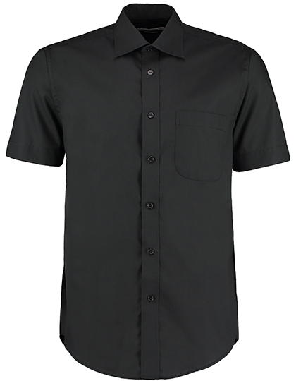 K102 Men´s Classic Fit Business Shirt Short Sleeve 37 (S/14H) / Black