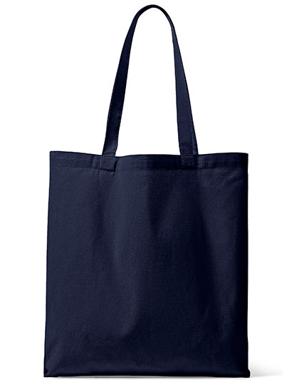 X1438 Organic Canvas Carrier Bag Long Handle London 01 42 x 38 x 10 cm / Navy