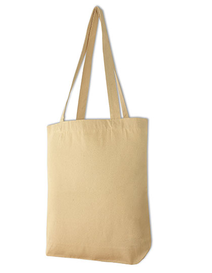 X1051 Canvas Carrier Bag Long Handle 42 x 38 x 10 cm / Natural