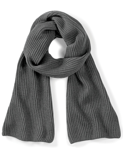CB469 Metro Knitted Scarf 170 x 20 cm / Smoke Grey