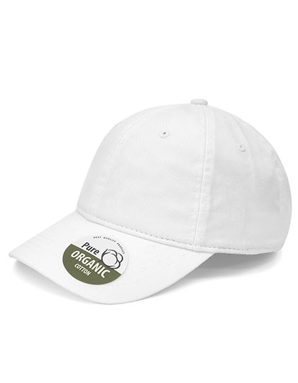BW7018 Organic Cotton Cap Unstructured One Size / White
