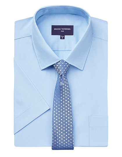 BR691 Vesta Short Sleeve Shirt 14.5 (37) / Blue