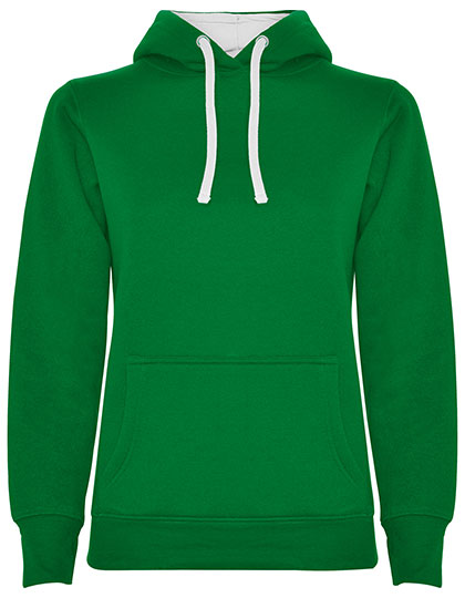 RY1068 Women´s Urban Hooded Sweatshirt L / Kelly Green 20/White 01