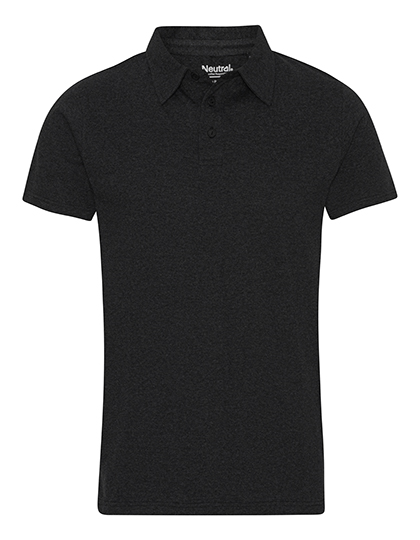 NE20090 Recycled Cotton Polo XS / Black Melange