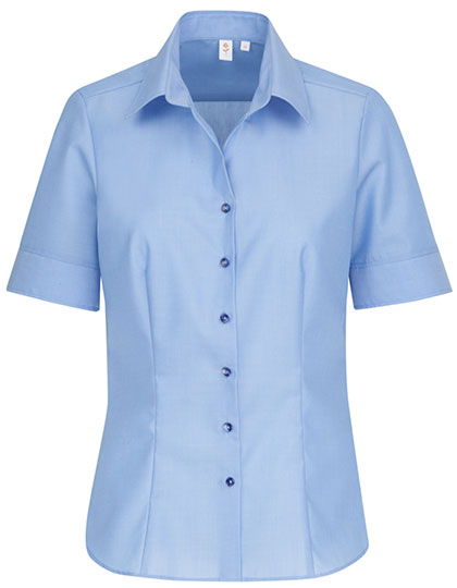 SN080605 Women´s Blouse Regular Fit Short Sleeve 34 / Light Blue