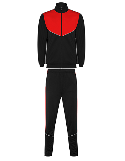 RY6402K Kids´ Evans Tracksuit 4 years / Black 02/Red 60