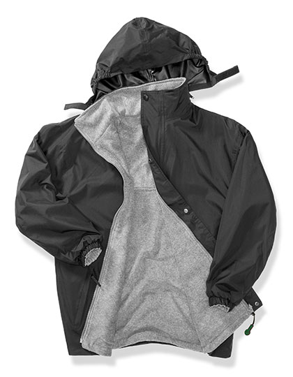 RT160A Stormdri 4000 Recycled Coat S / Black/Grey