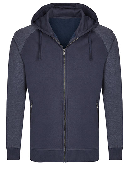 MY710 my mate - Men´s Zip Hoody S / Navy/Heather Navy