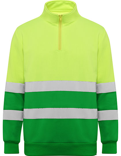 RY9314 Sweatshirt Spica S / Garden Green 52/Fluor Yellow 221