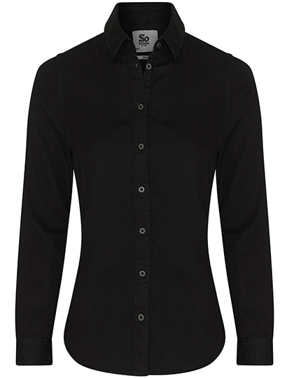 SD045 Lucy Denim Shirt XS / Black