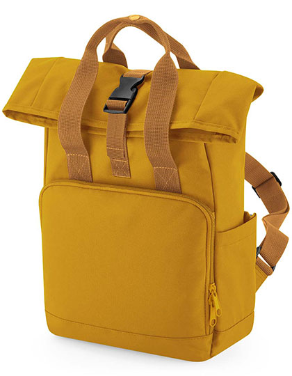 BG118S Recycled Mini Twin Handle Roll-Top Backpack 23 x 32 x 11 cm / Mustard