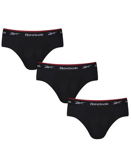 RBK8259 Men´s Sports Brief - Wiggins (3 Pair Pack) XL / Black/Black/Black
