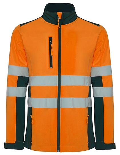 RY9303 Antares Soft Shell Jacket S / Navy Blue 55/Fluor Orange 223