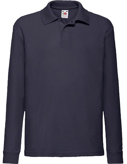 F504K Kids´ Long Sleeve 65/35 Polo 104 / Deep Navy