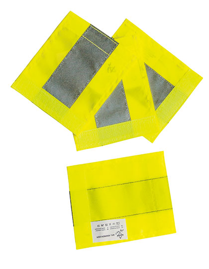 KX106 Hi-Vis Elements With Velcro Rollflektor® (Set Of 4) 12 x 14 cm / Signal Yellow