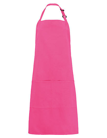 K515 Bib Superwash® 60º Bar Apron  Unisex One Size / Raspberry