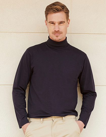 W020 Roll-Neck Long-Sleeve Top