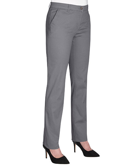 BR501 Ladies´ Business Casual Collection Houston Chino 6R(34)/29 / Grey