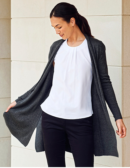 W719 Ladies´ Longline Open Cardigan