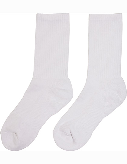 BY201 Crew Socks 47-50 / White