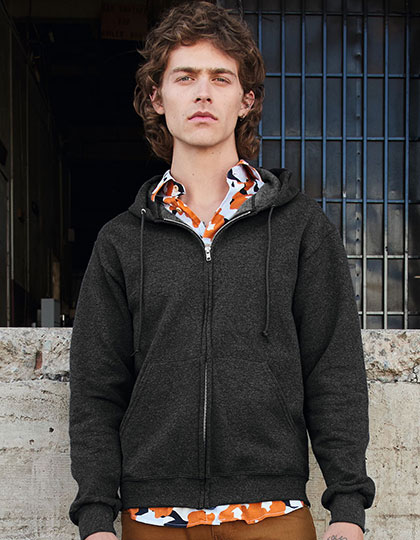 JZ993M Nublend® Full-Zip Hooded Sweatshirt