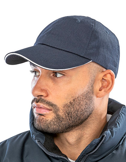 RH38 Herringbone Cap With Sandwich Peak