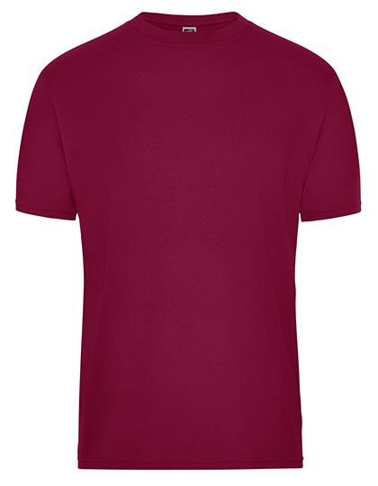 JN1808 Men´s Bio Workwear T-Shirt 3XL / Wine