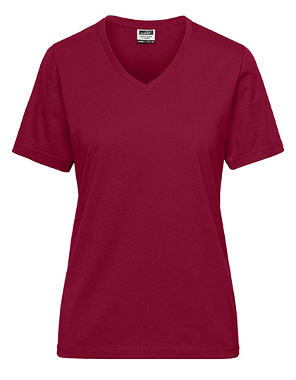 JN1807 Ladies´ Bio Workwear T-Shirt 3XL / Wine