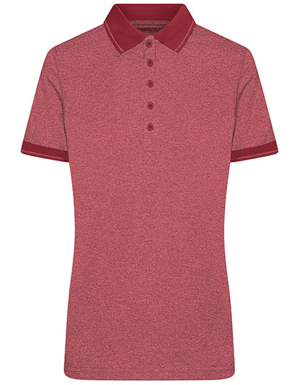 JN705 Ladies´ Heather Polo M / Wine Melange/Wine
